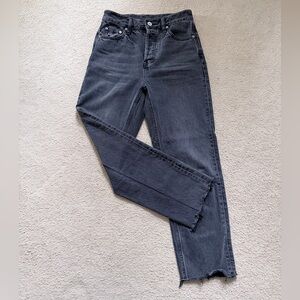 Trave Dark Gray Women's Straight Leg Jeans